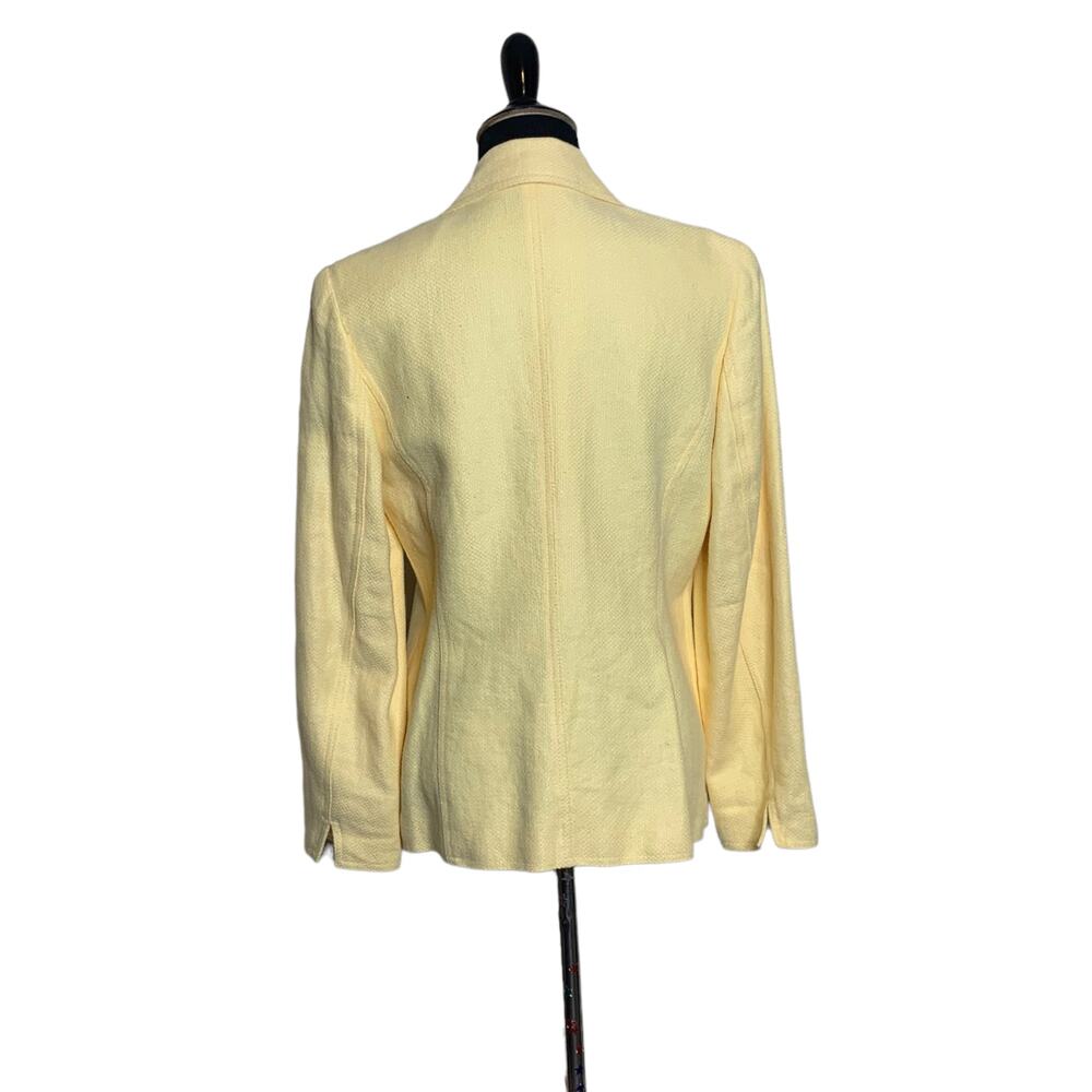 Talbots Pale Yellow Single-Button Blazer - Picture 2 of 9